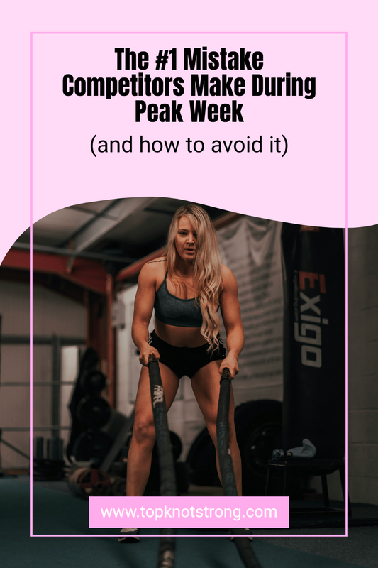 The #1 mistake competitors make during peak week (and how to avoid it)