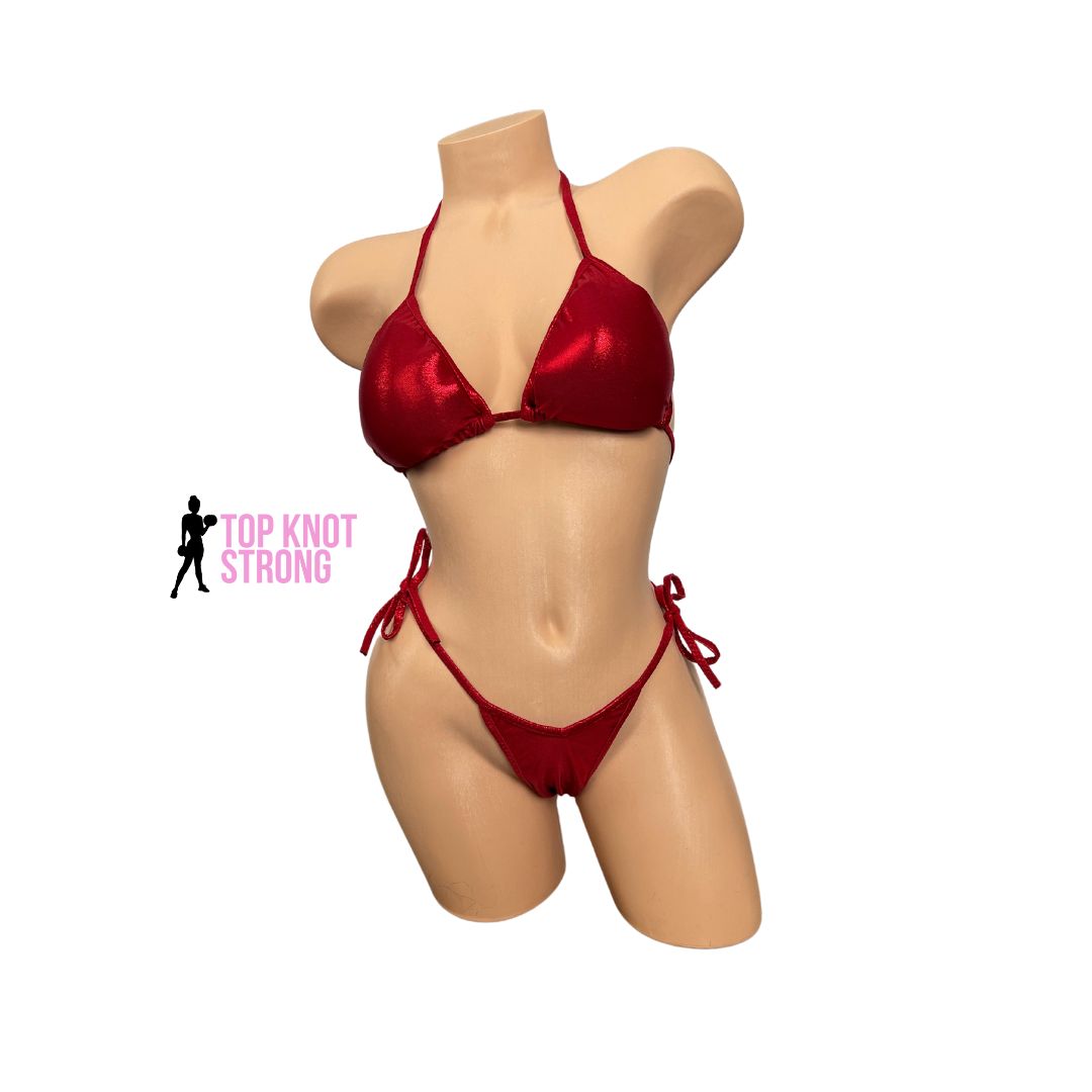 Ruby Red Wellness Posing Practice Suit
