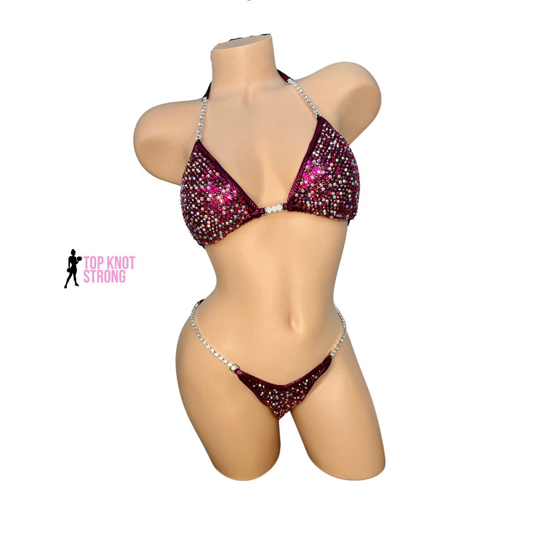 Love Potion Magenta Pink Bikini Competition Suit