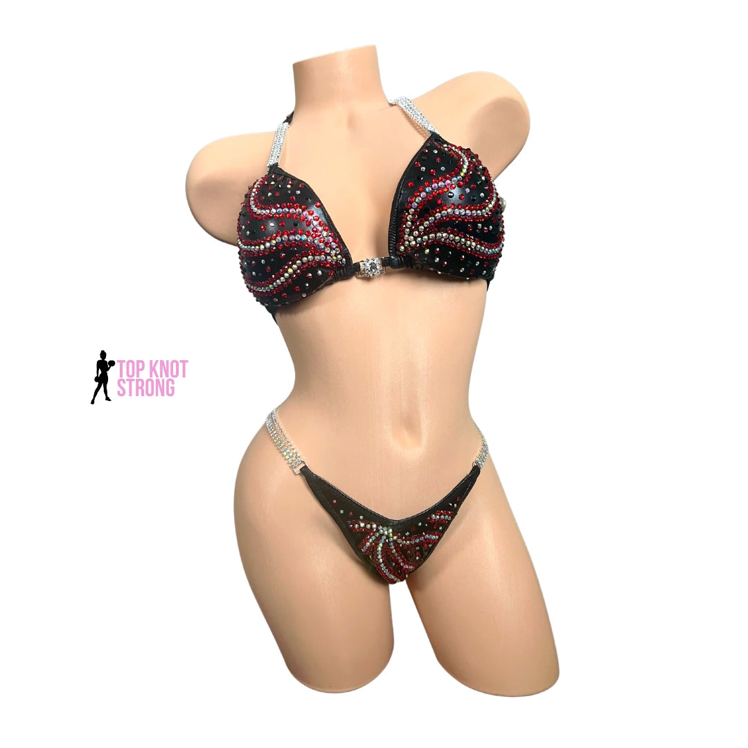 RTS: Black Widow Crystal Wellness Competition Suit