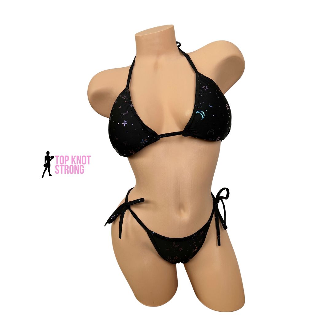 RTS: Starry Night Bikini Posing Practice Suit | C cup | Medium Pro