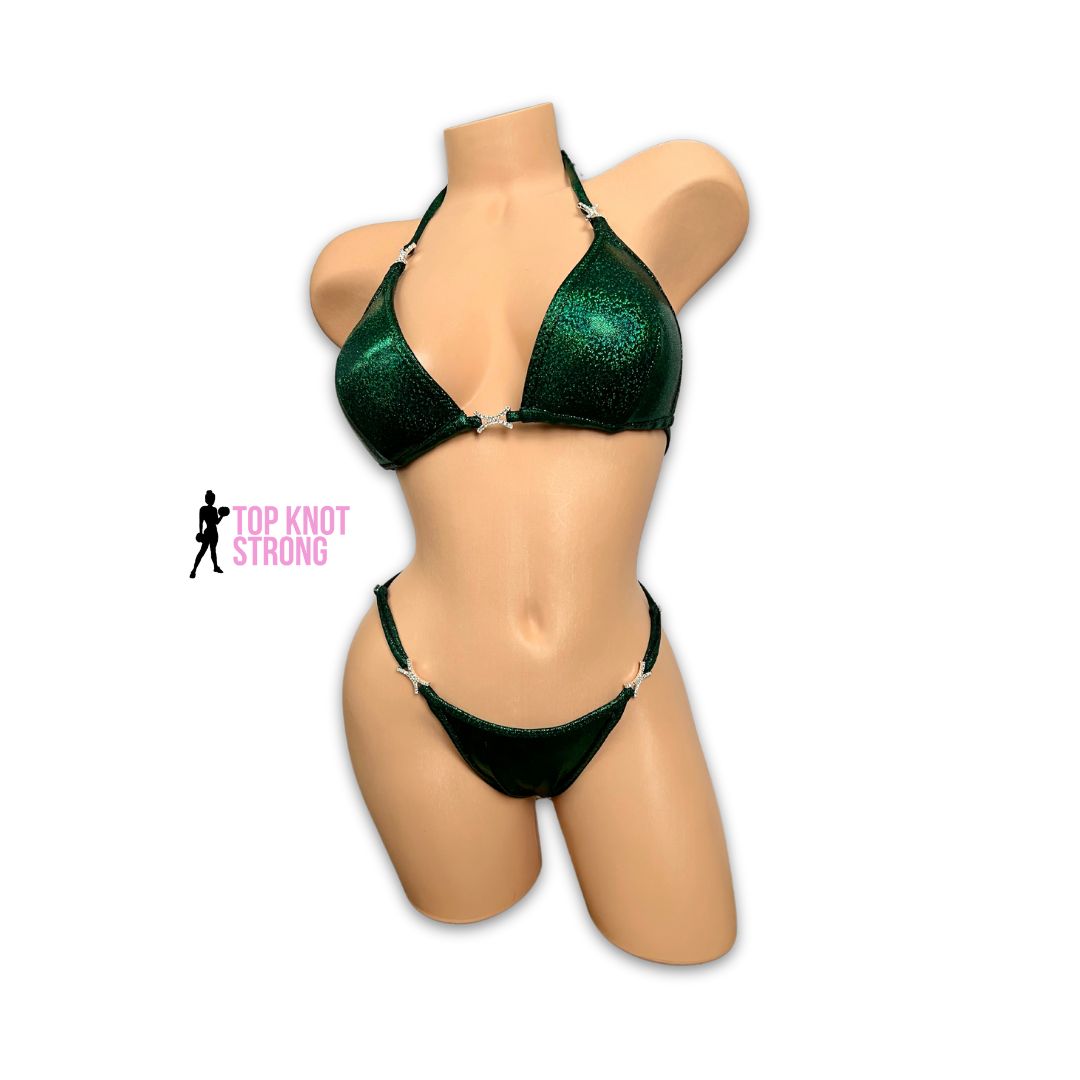 Emerald Green Wellness Practice Posing Suit