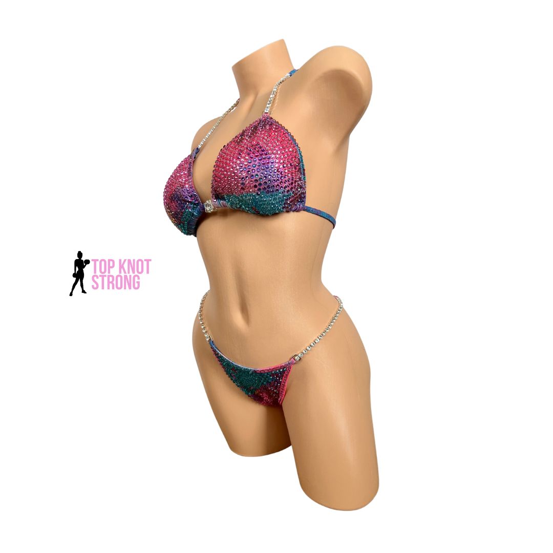 Cotton Candy Bikini Competition Suit