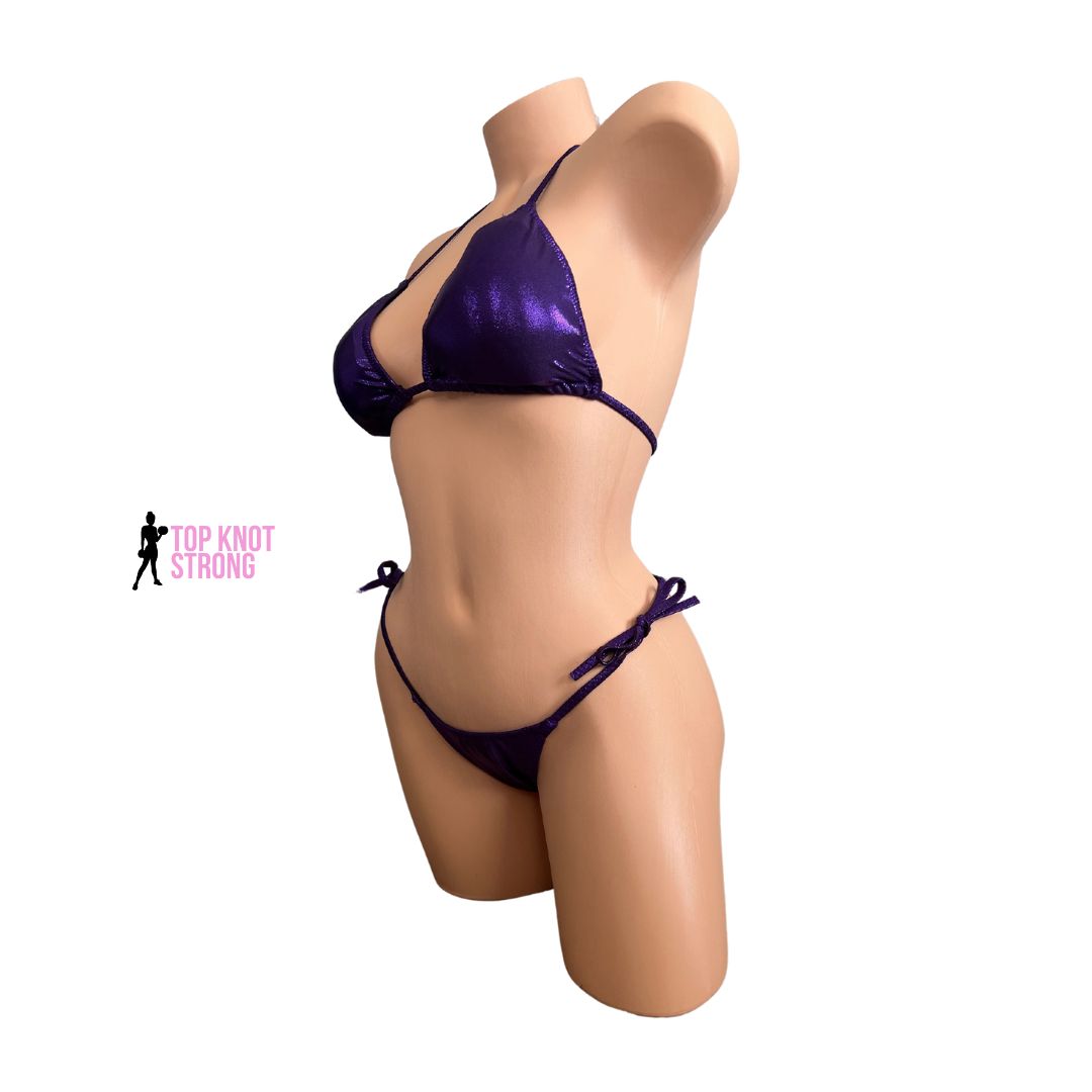 Deep Purple Bikini Posing Practice Suit