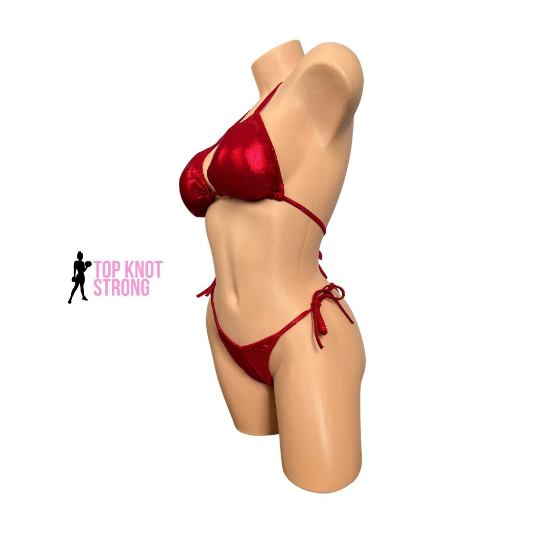 Ruby Red Wellness Posing Practice Suit