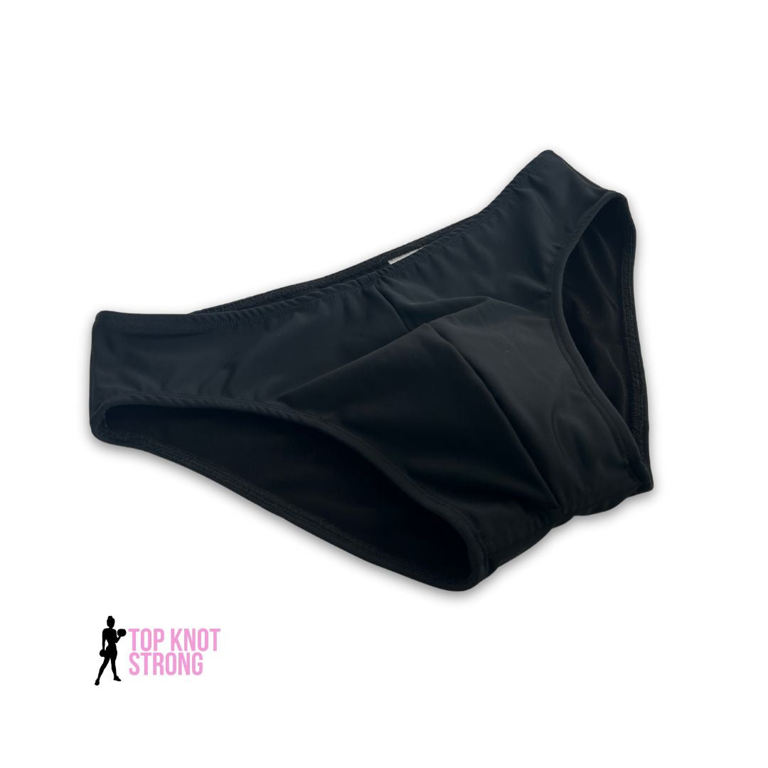 Matte Black Men's Classic Physique Posing Trunks