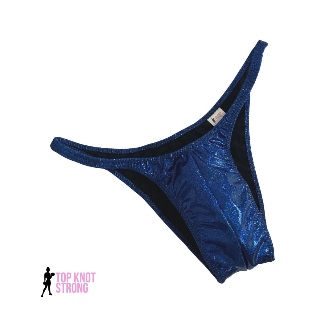 Navy Blue Men's Bodybuilding Posing Trunks