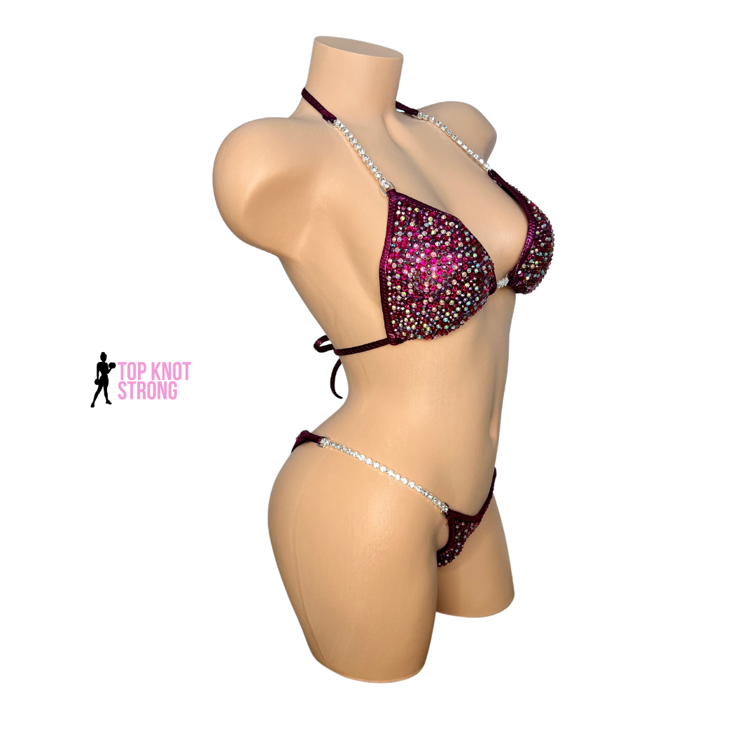 Love Potion Magenta Pink Bikini Competition Suit