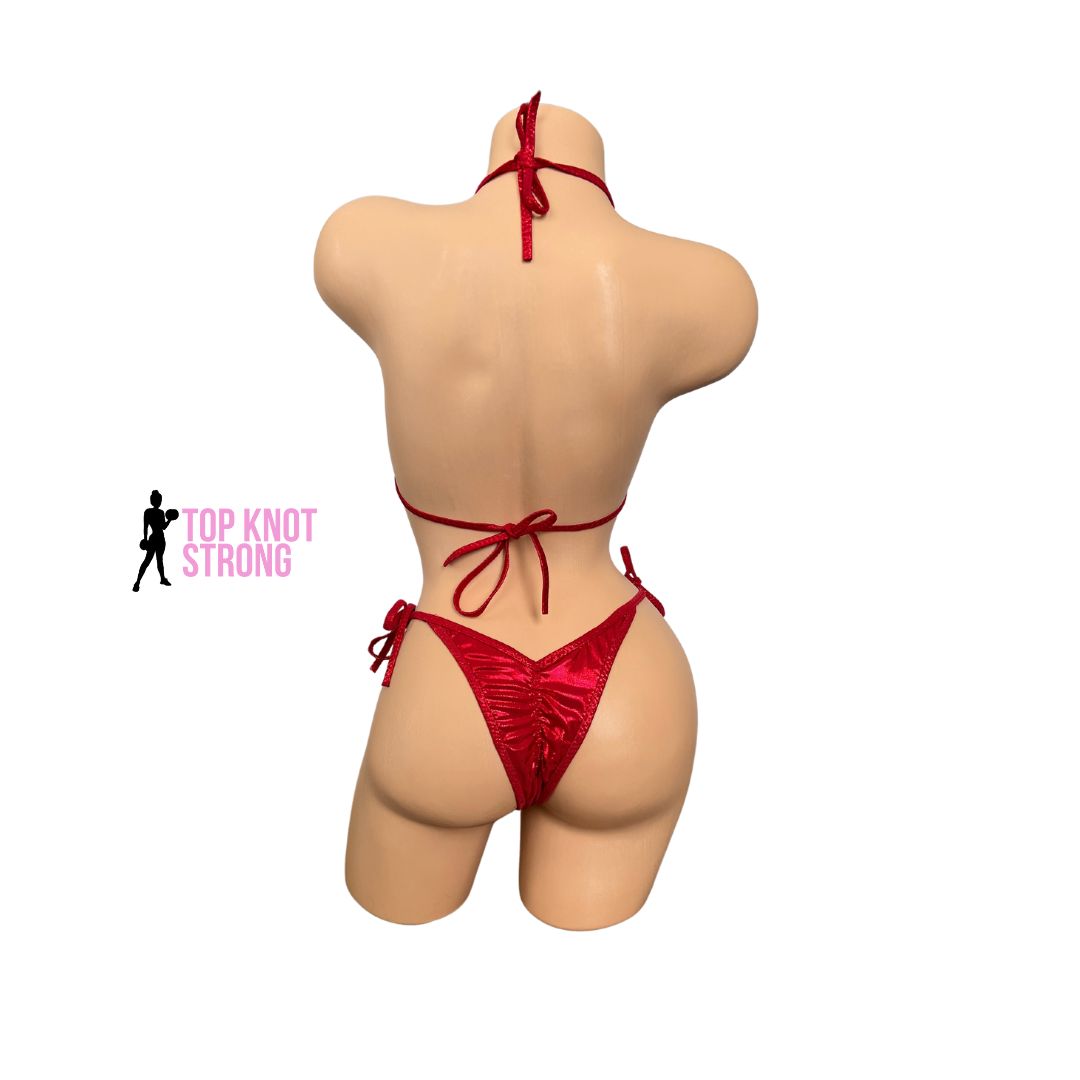 Ruby Red Wellness Posing Practice Suit