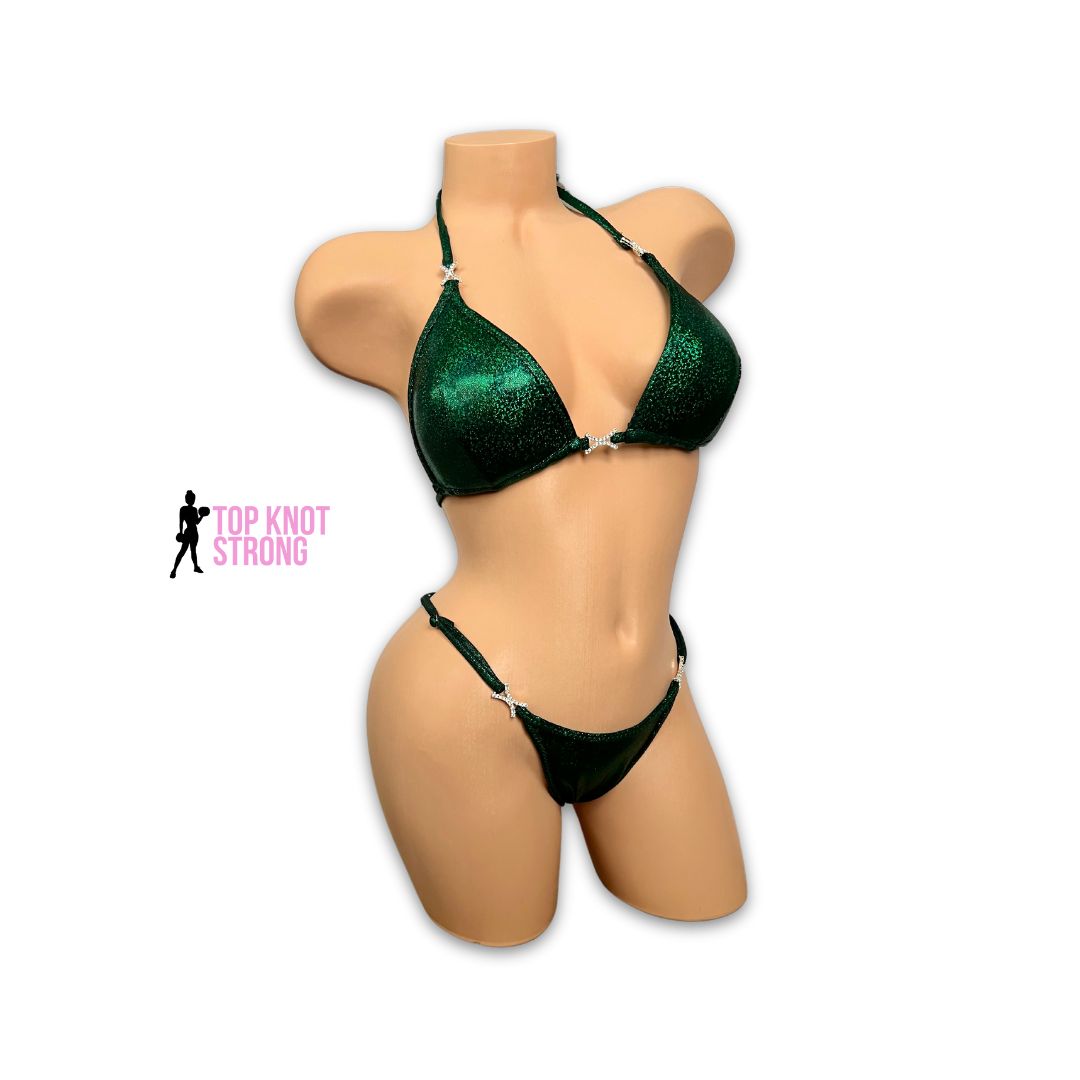 Emerald Green Wellness Practice Posing Suit