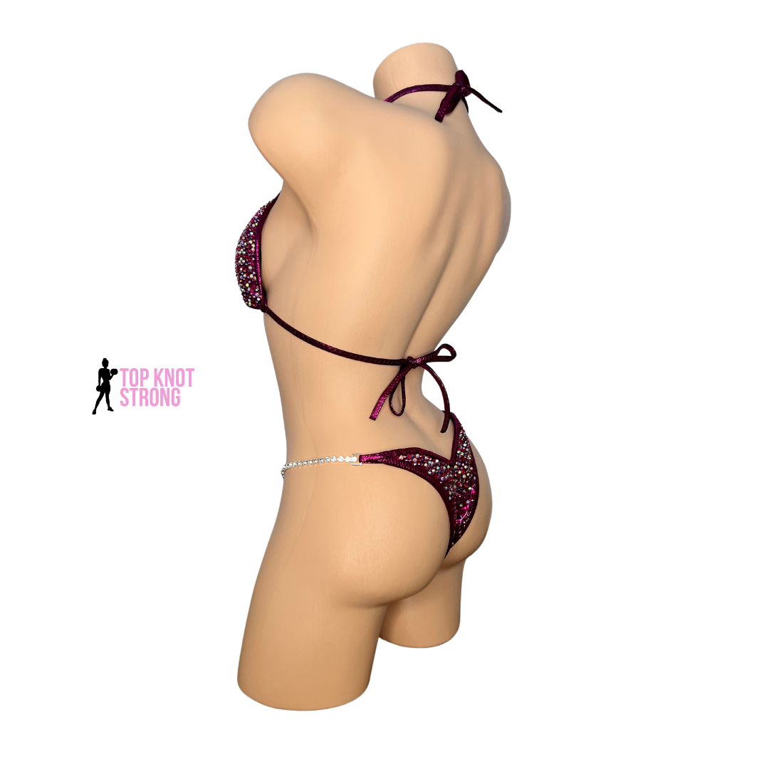 Love Potion Magenta Pink Bikini Competition Suit