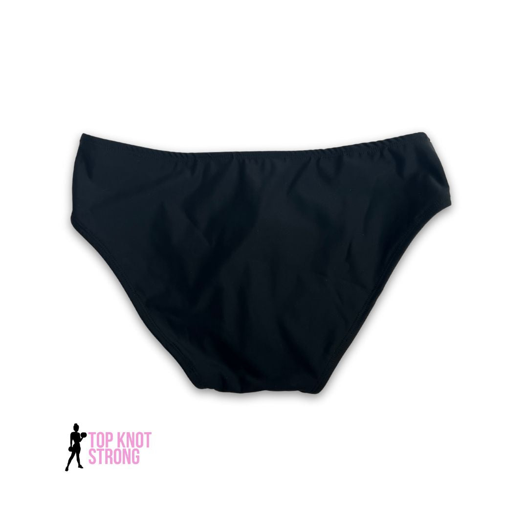 Matte Black Men's Classic Physique Posing Trunks