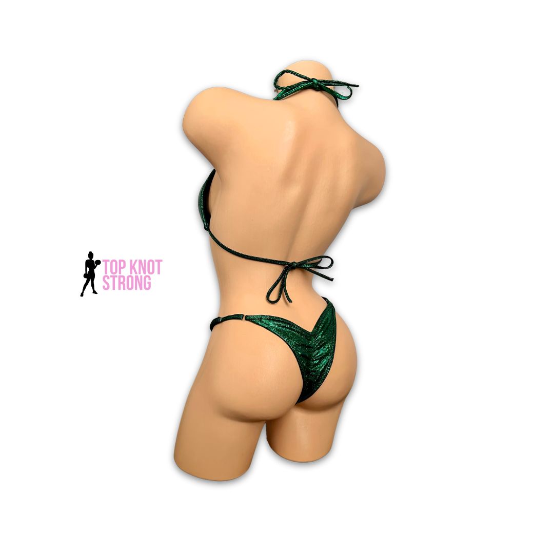 Emerald Green Wellness Practice Posing Suit