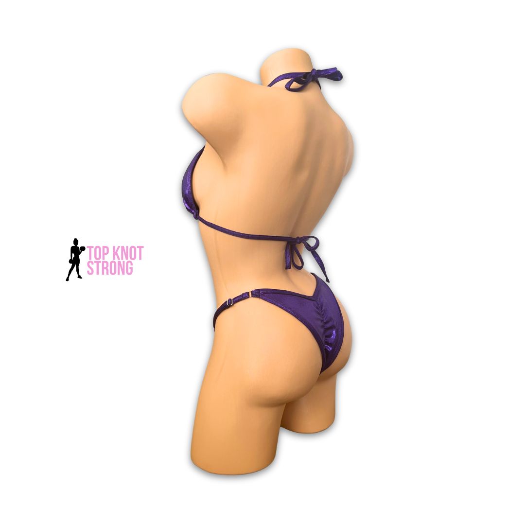 Purple Holo Bikini Posing Practice Suit