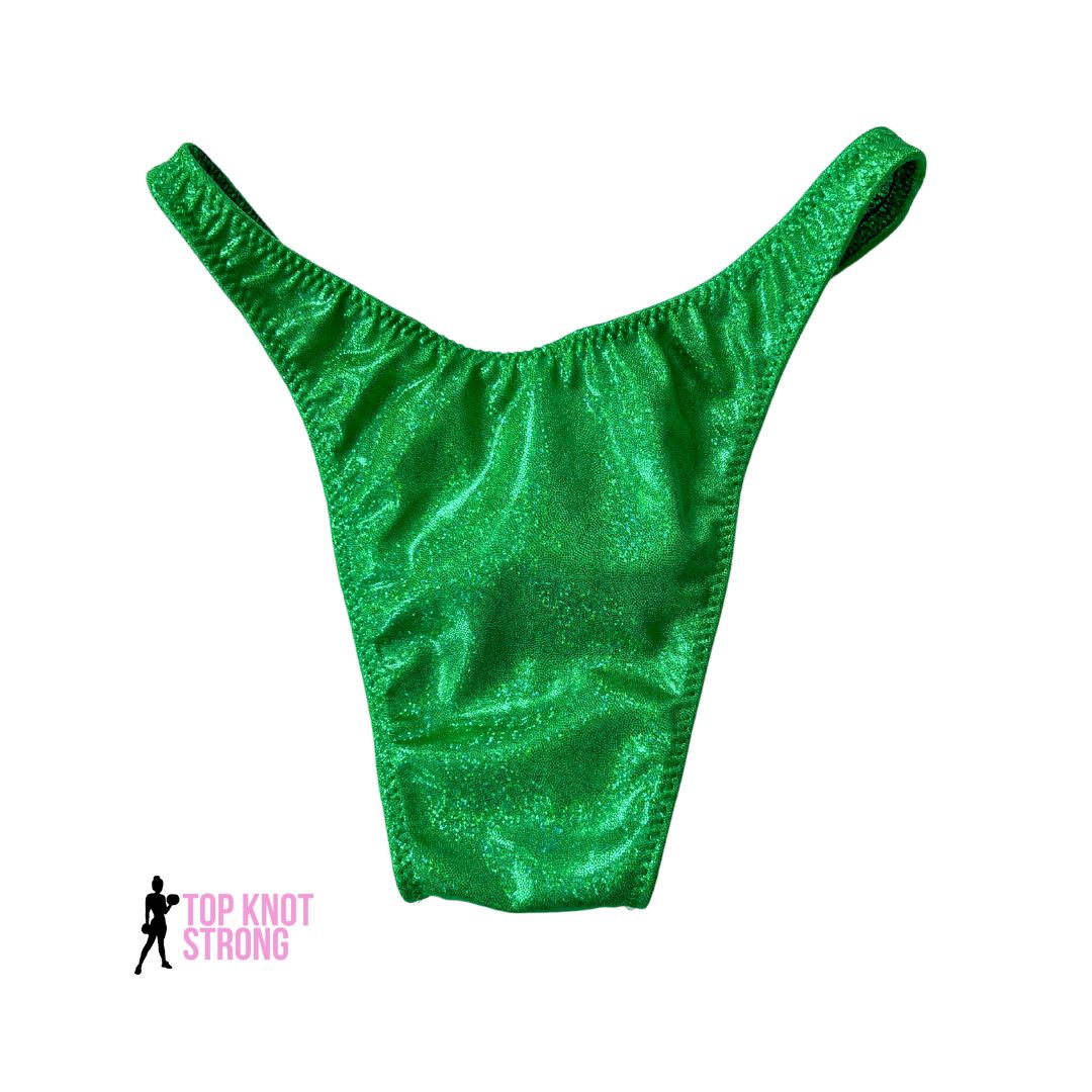Lime Green Men's Bodybuilding Posing Trunks