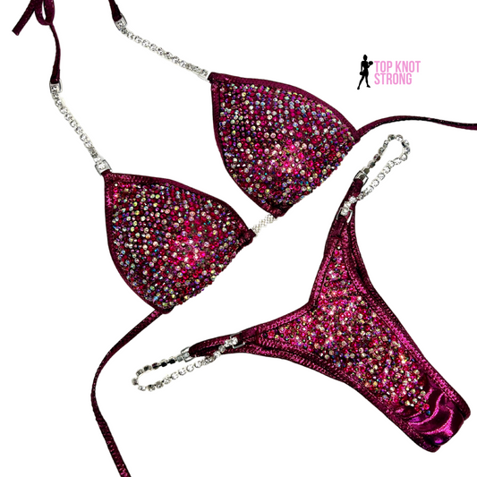 RTS: Love Potion Magenta Pink Bikini Competition Suit