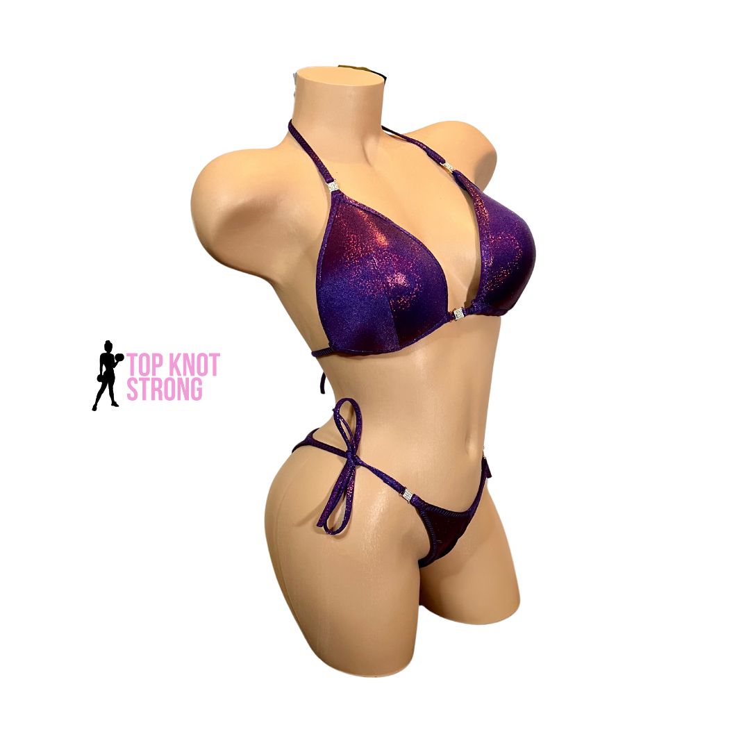 Plum Raspberry Purple Wellness Posing Practice Suit