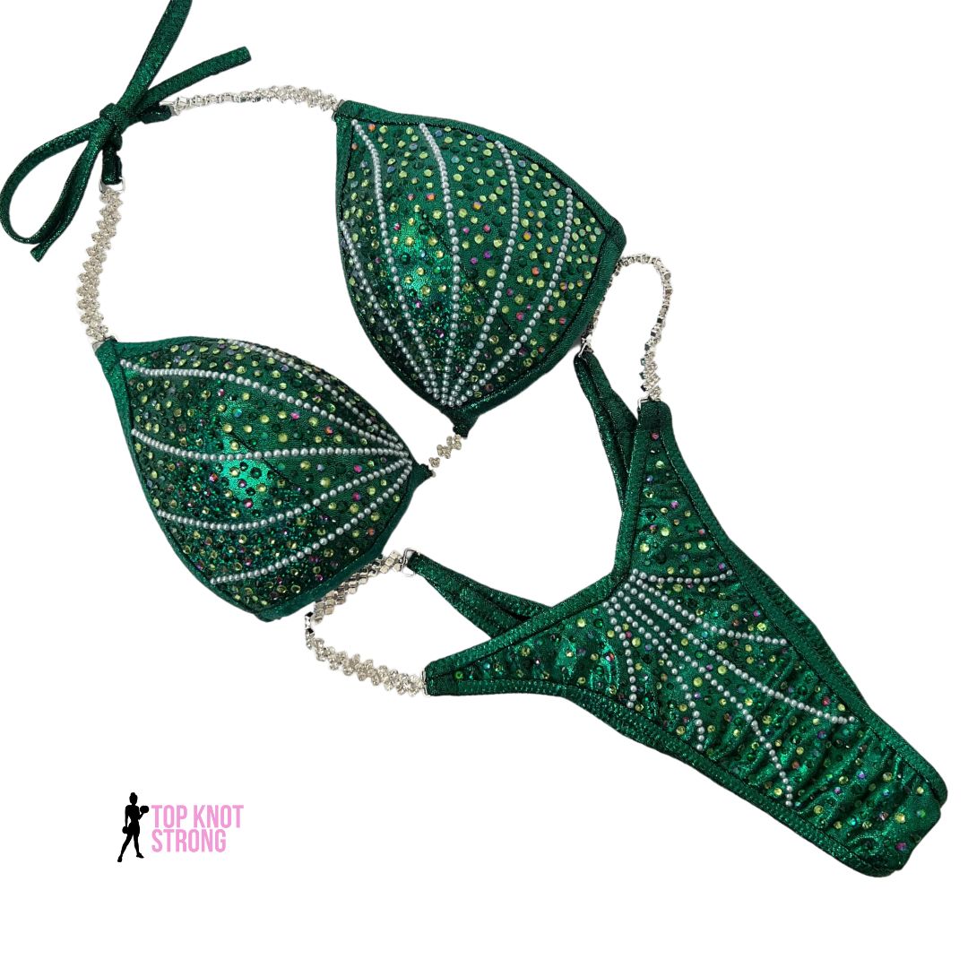 Mera Emerald Green Wellness Competition Suit