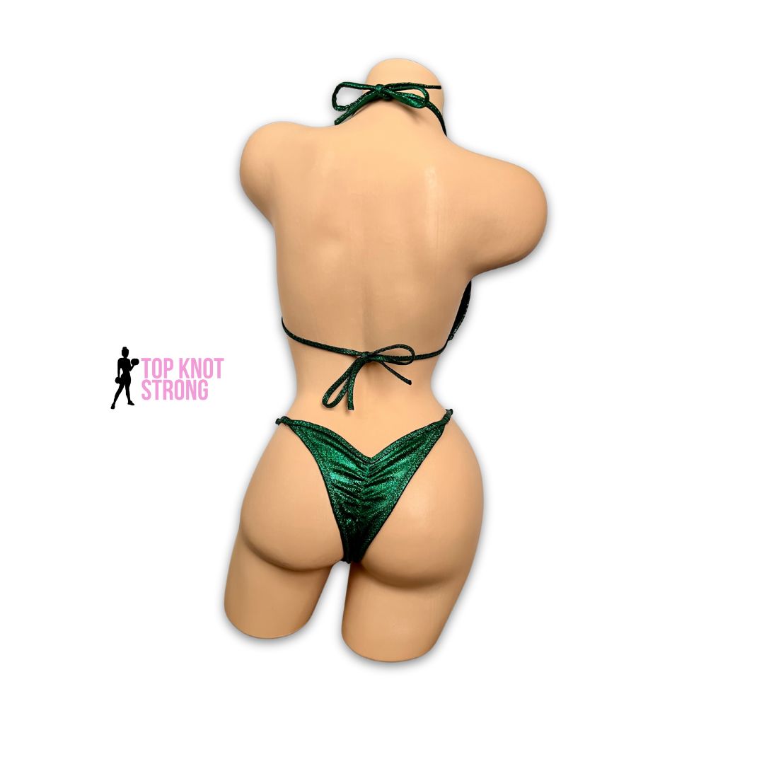 Emerald Green Wellness Practice Posing Suit