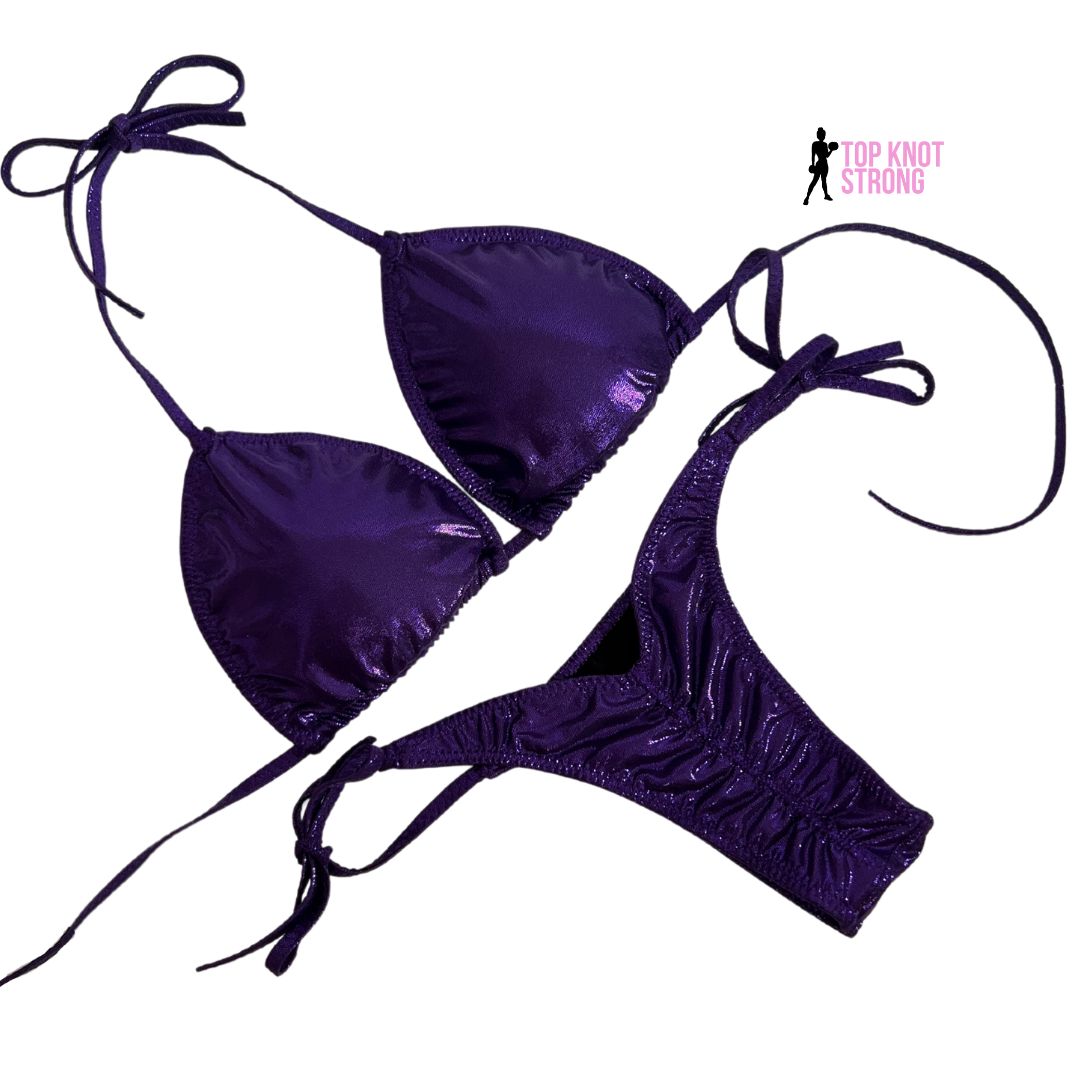 Eggplant Purple Bikini Posing Practice Suit