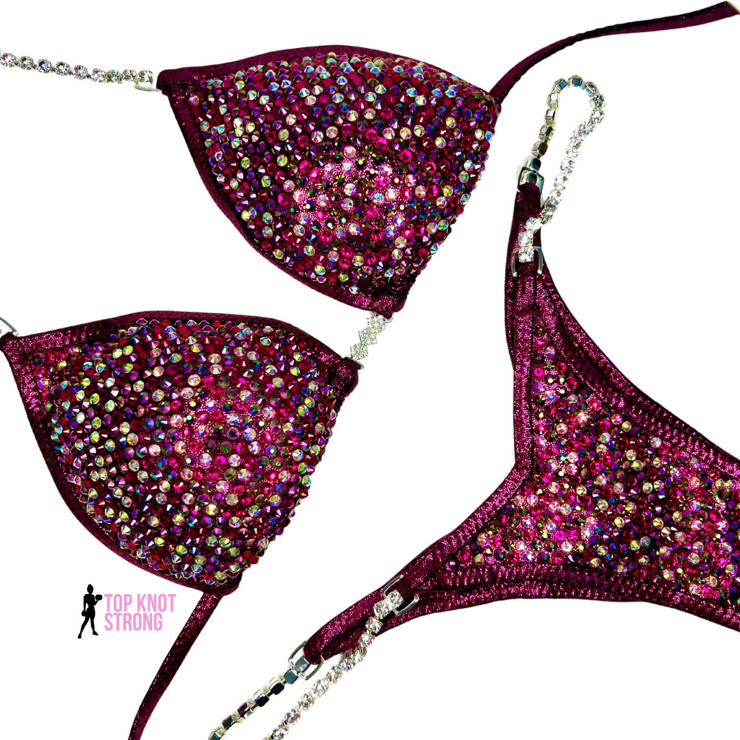 Love Potion Magenta Pink Bikini Competition Suit