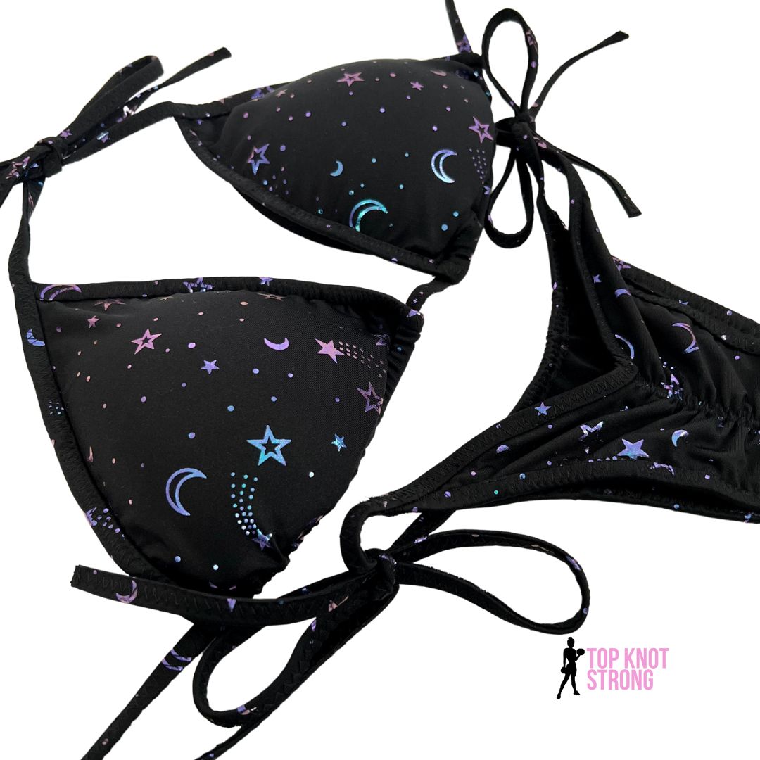 RTS: Starry Night Bikini Posing Practice Suit | C cup | Medium Pro