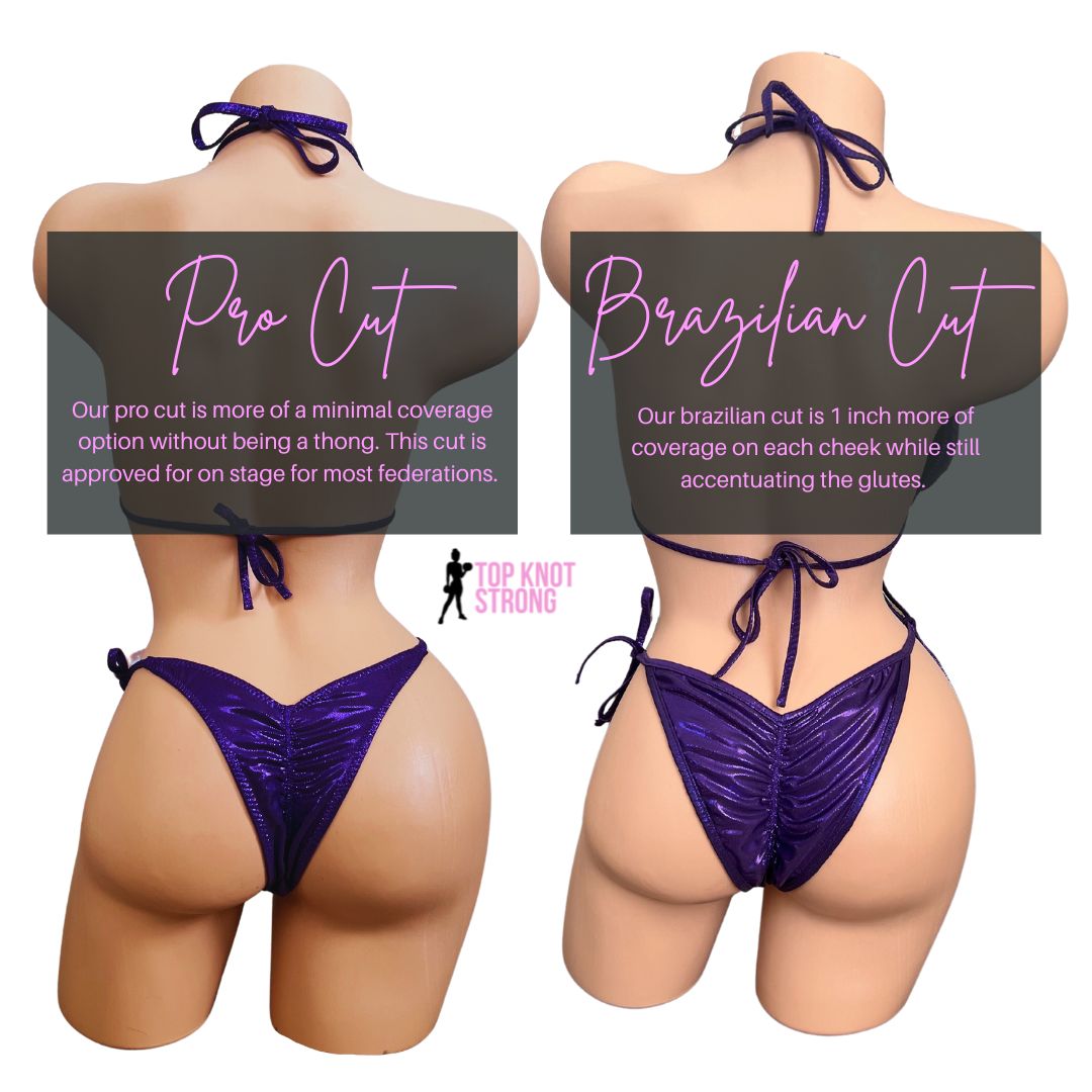 RTS: Midnight Shimmer Teal Bikini Competition Suit