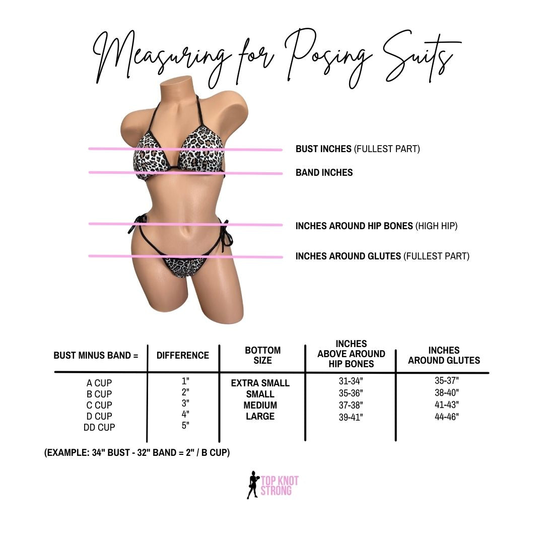 RTS: Mauve Snakeskin Bikini Posing Practice Suit | D cup | Small Pro