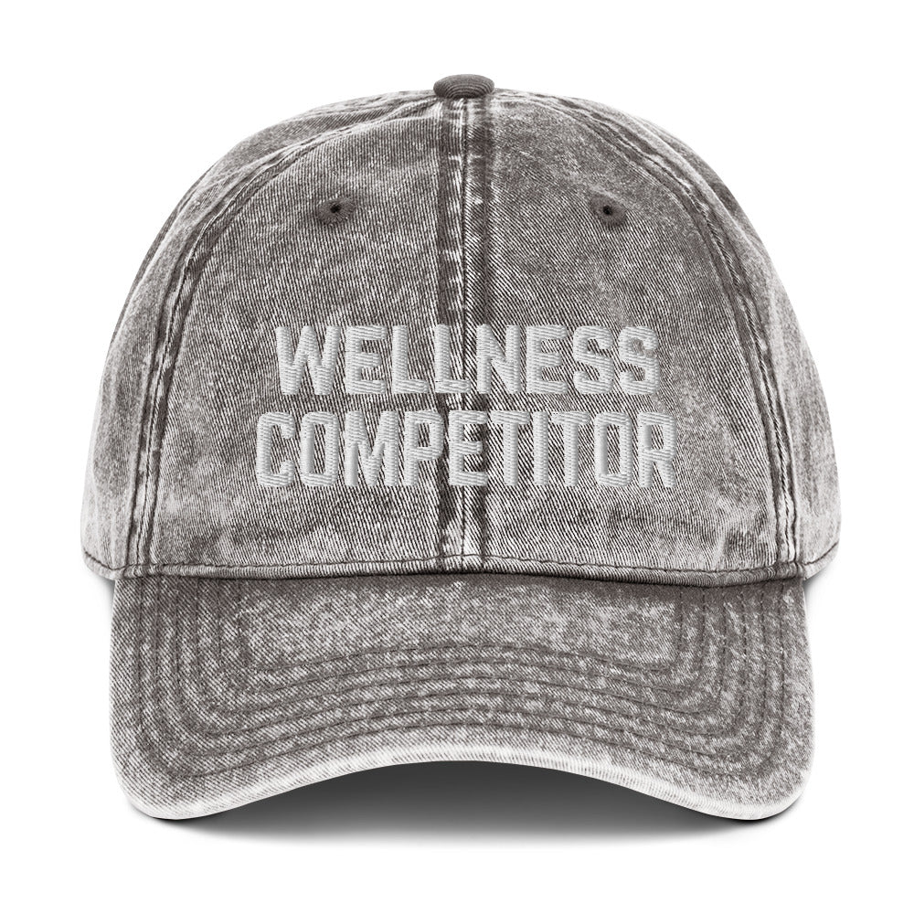 Wellness Competitor Vintage Cotton Twill Cap