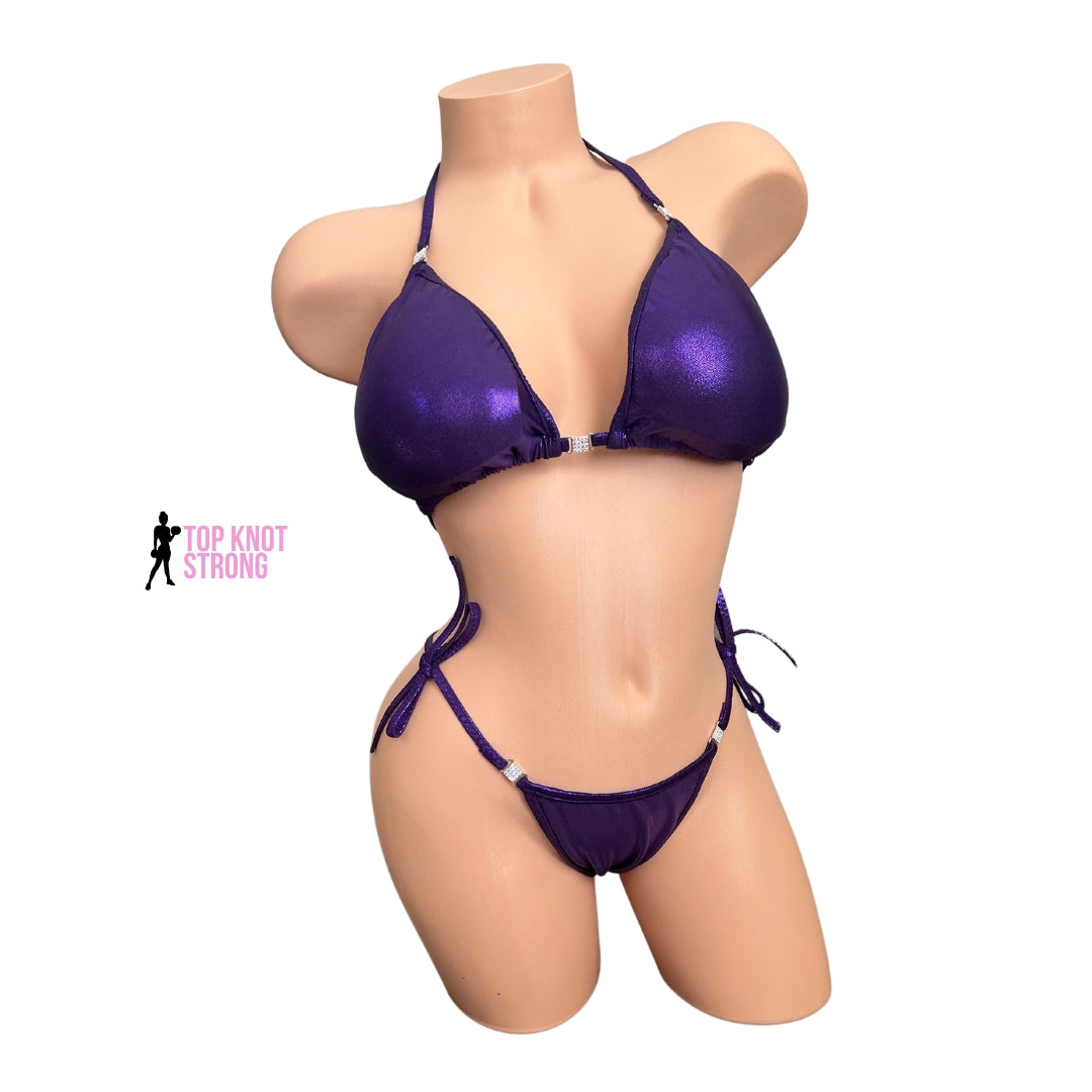 Deep Purple Bikini Posing Practice Suit