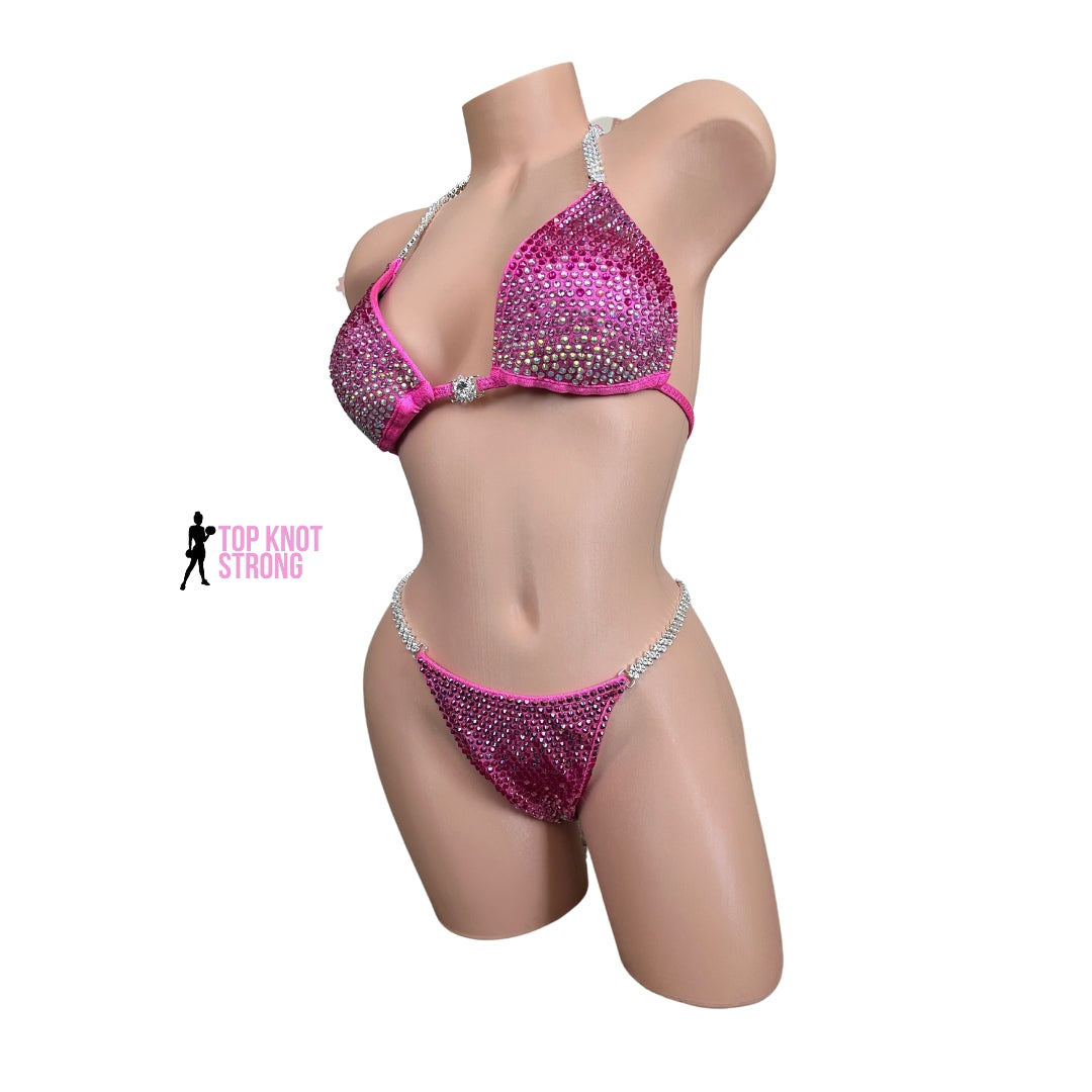 Pretty in Neon Pink Bikini Competition Suit