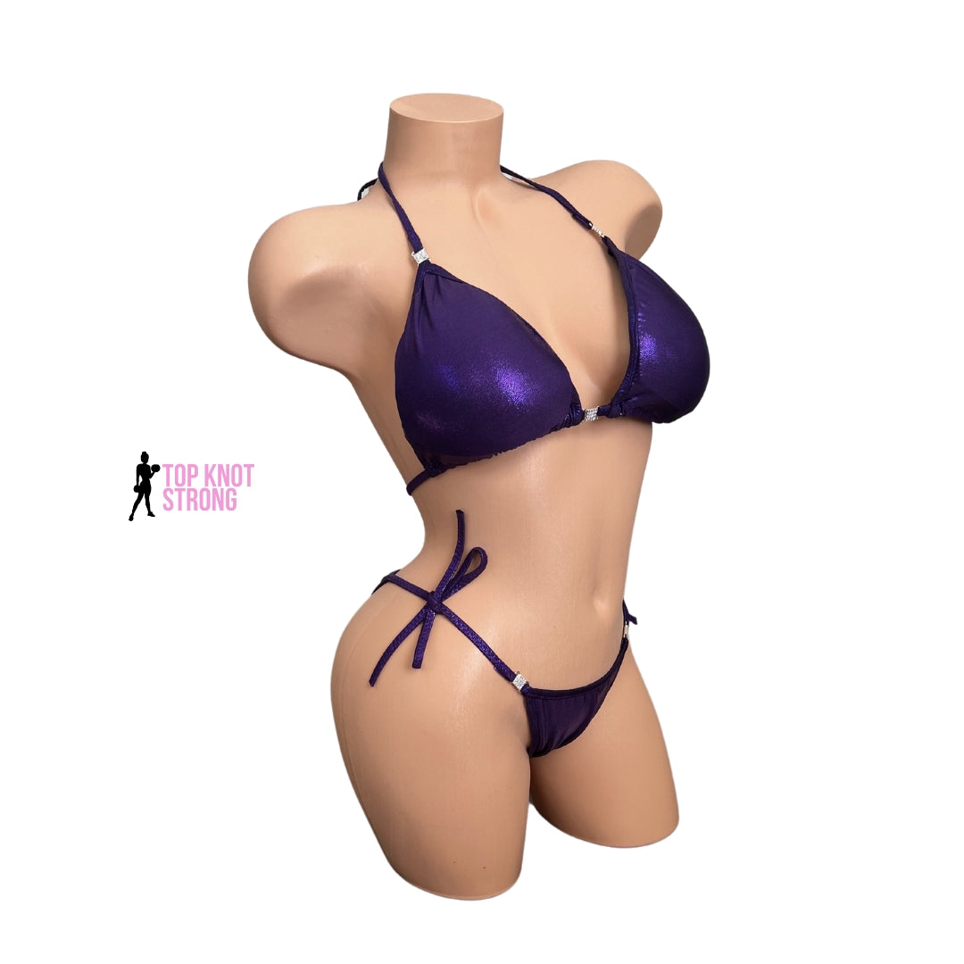 Deep Purple Bikini Posing Practice Suit