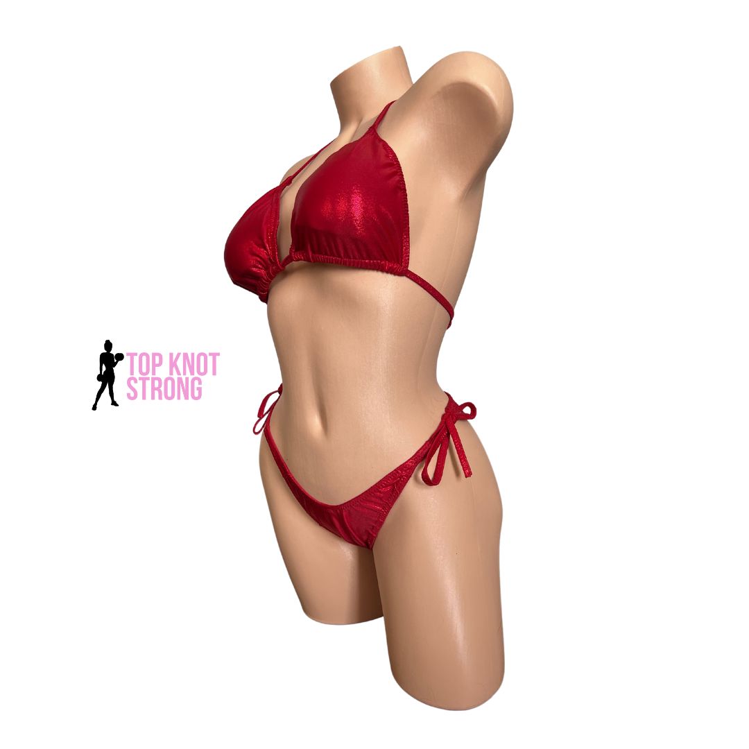 Ruby Red Wellness Posing Practice Suit