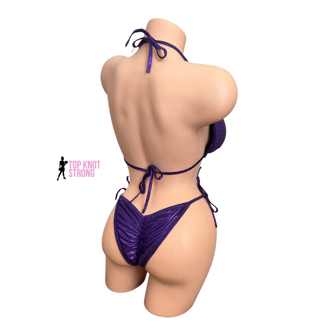 Deep Purple Bikini Posing Practice Suit