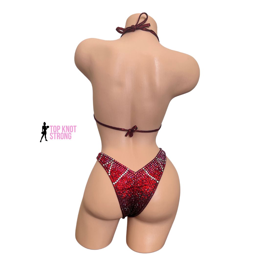 Cranberry Red Wellness Competition Suit