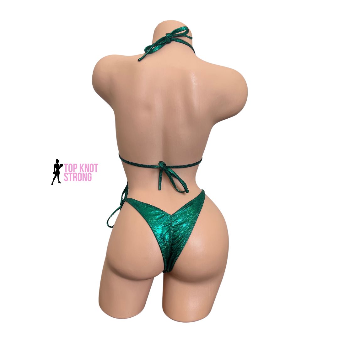 Emerald Green Bikini Posing Suit