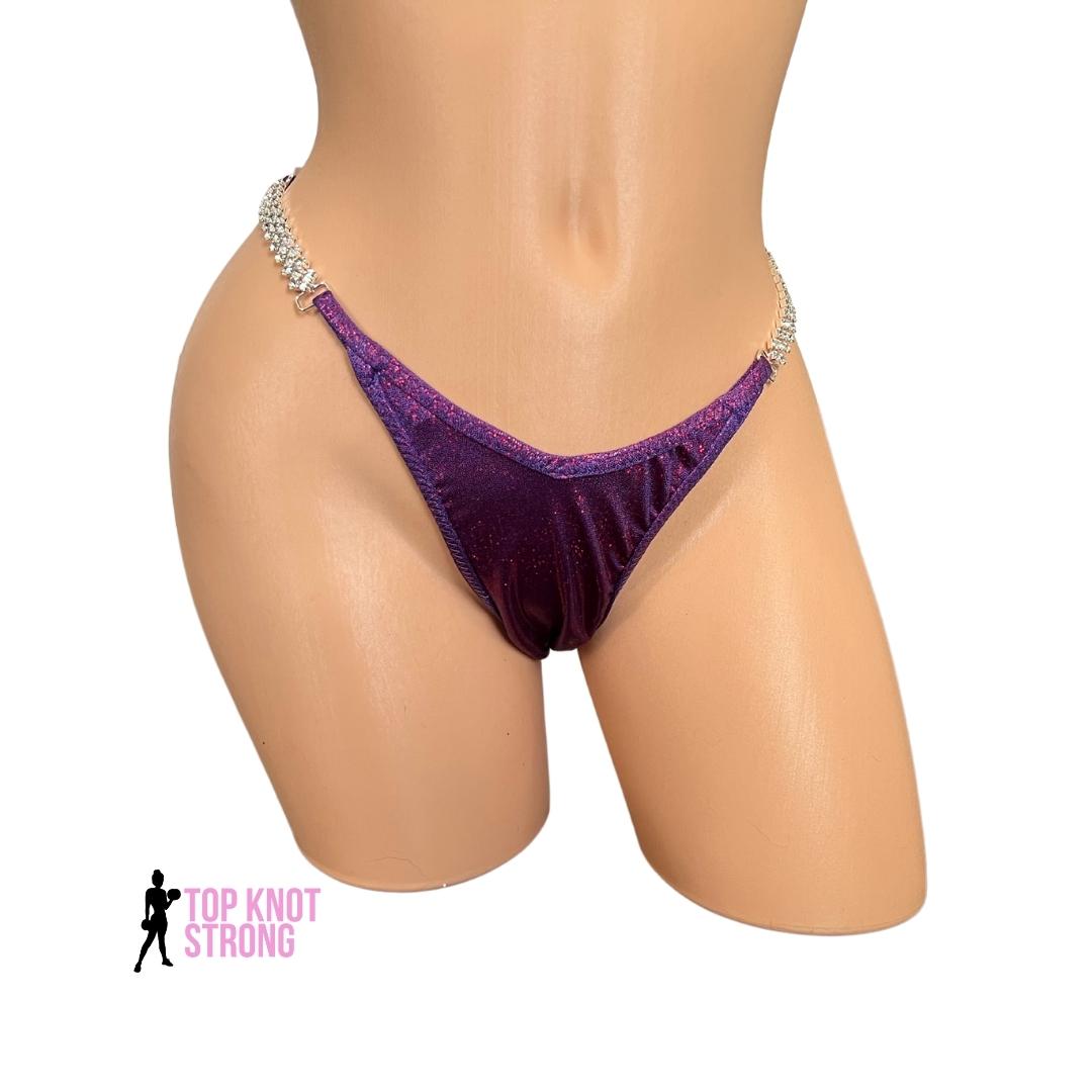 Plum Raspberry Figure Physique Bodybuilding Competition Suit
