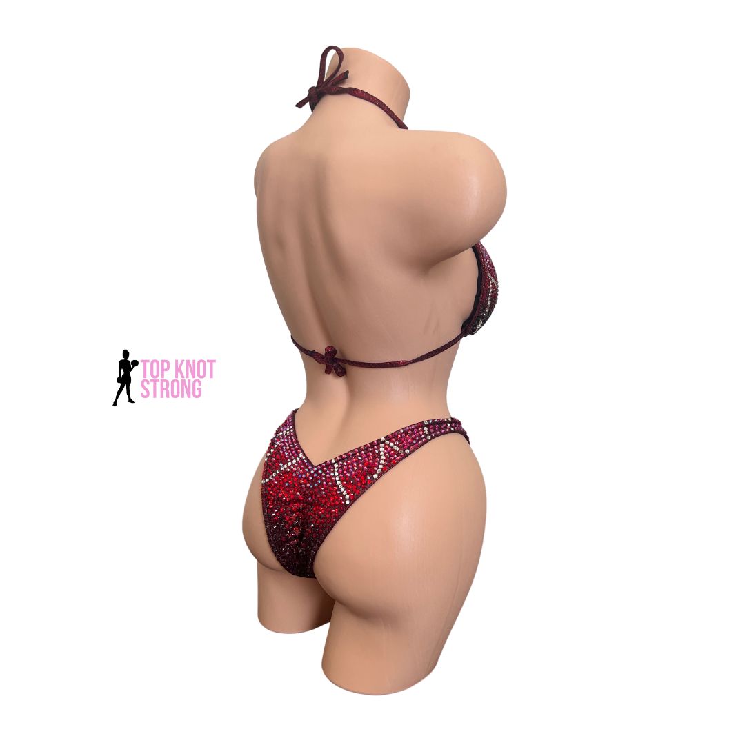 Cranberry Red Wellness Competition Suit