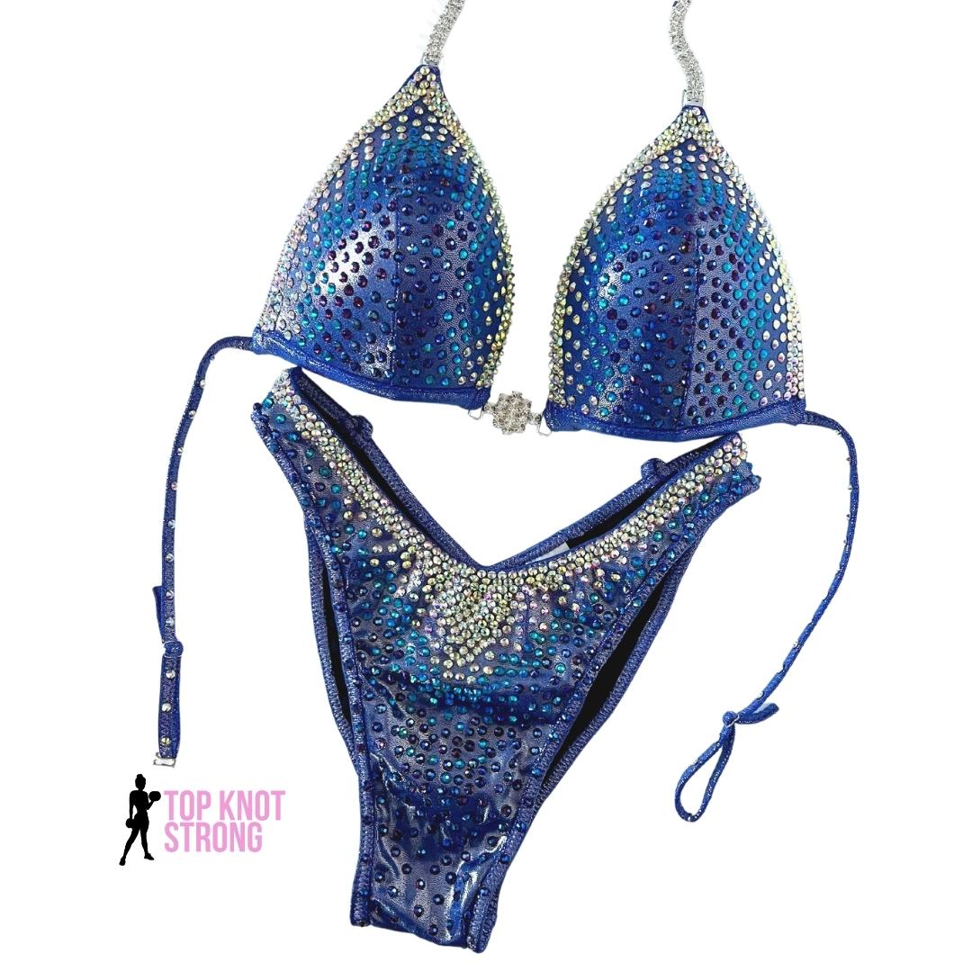 Ice Queen Lavender Purple Figure Physique Crystal Competition Suit