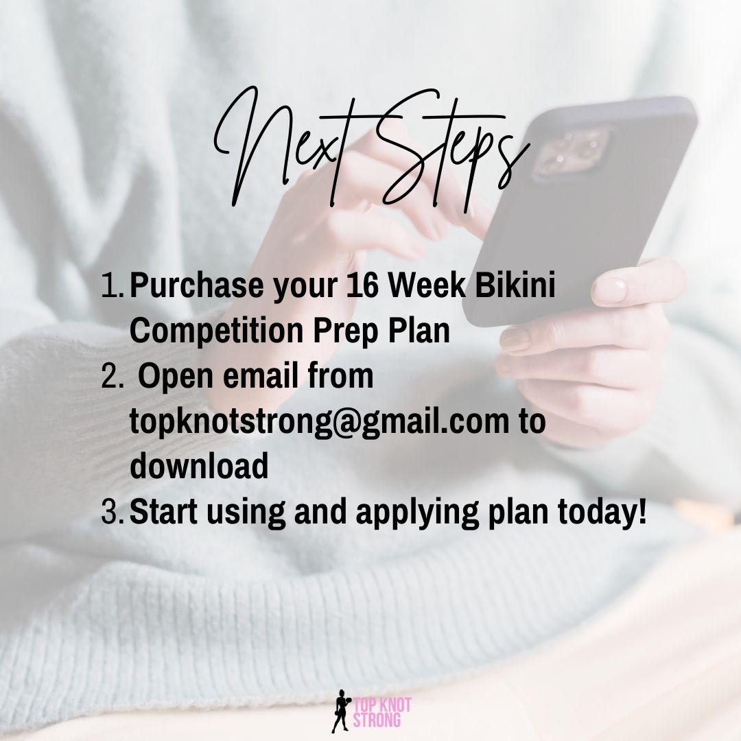 16 Week Bikini Competition Prep Plan