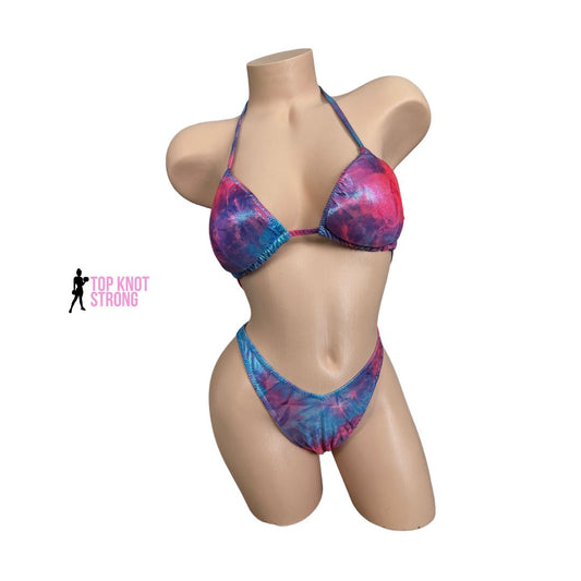 Unicorn Dreams Pink and Blue Figure Physique Posing Suit