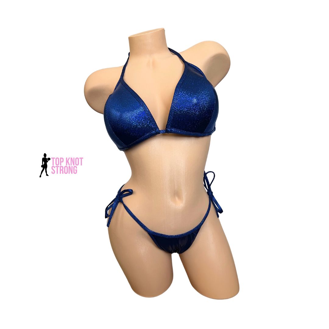 Navy Blue Bikini Posing Competition Suit