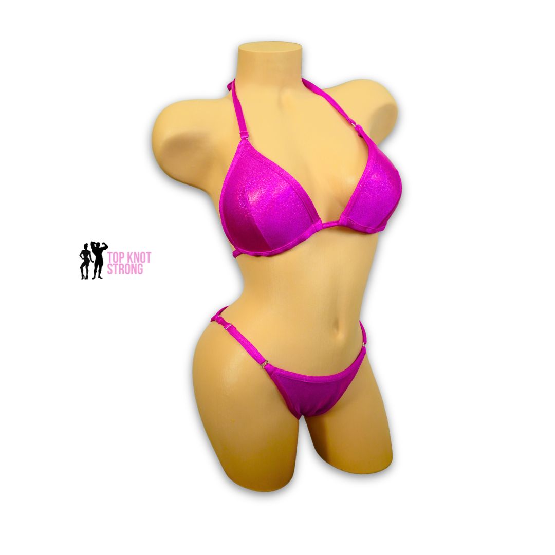 RTS: Malibu Pink Fit Model Bikini Competition Suit