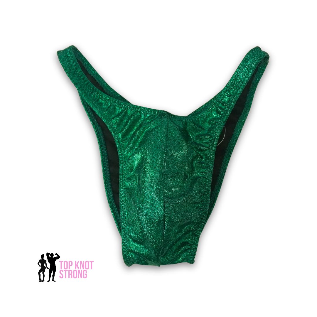 RTS: Emerald Green Men's Bodybuilding Posing Trunks