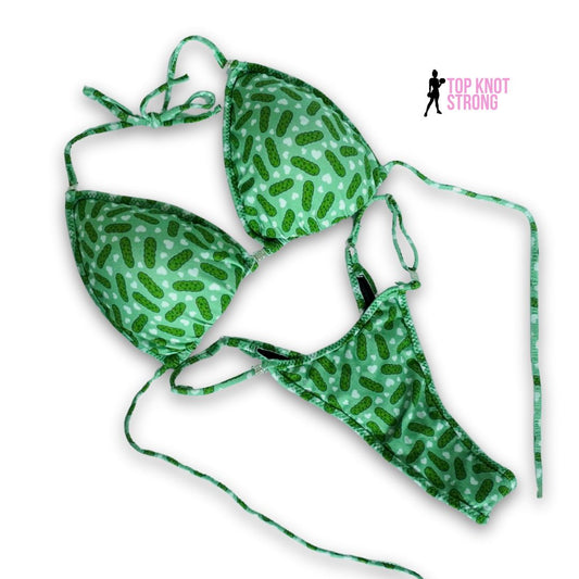 RTS: Pickle Lovers Bikini Posing Practice Suit | DD cup | Extra Large Pro