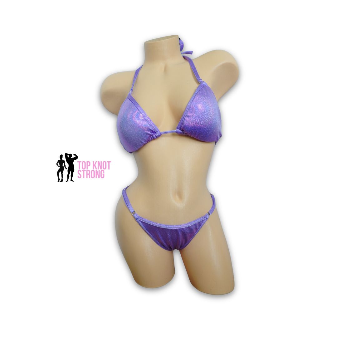 Lilac Purple Fit Model Bikini Competition Suit