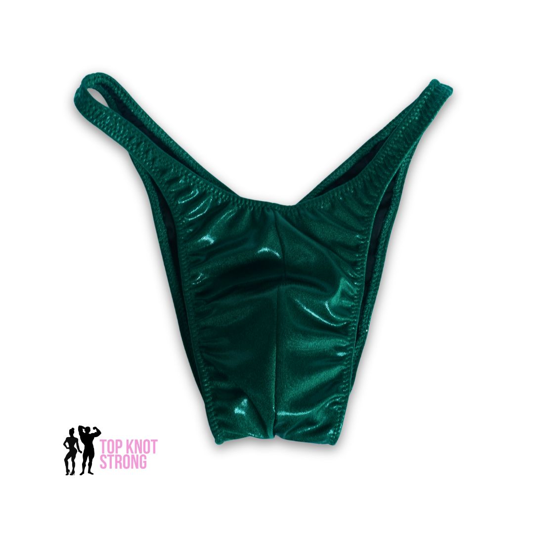 Forest Green Men's Bodybuilding Posing Trunks