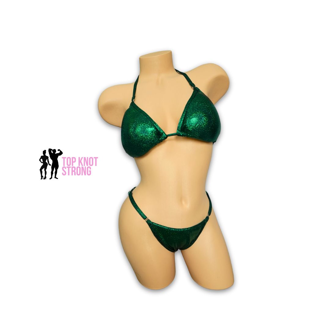 RTS: Emerald Green Fit Model Bikini Competition Suit