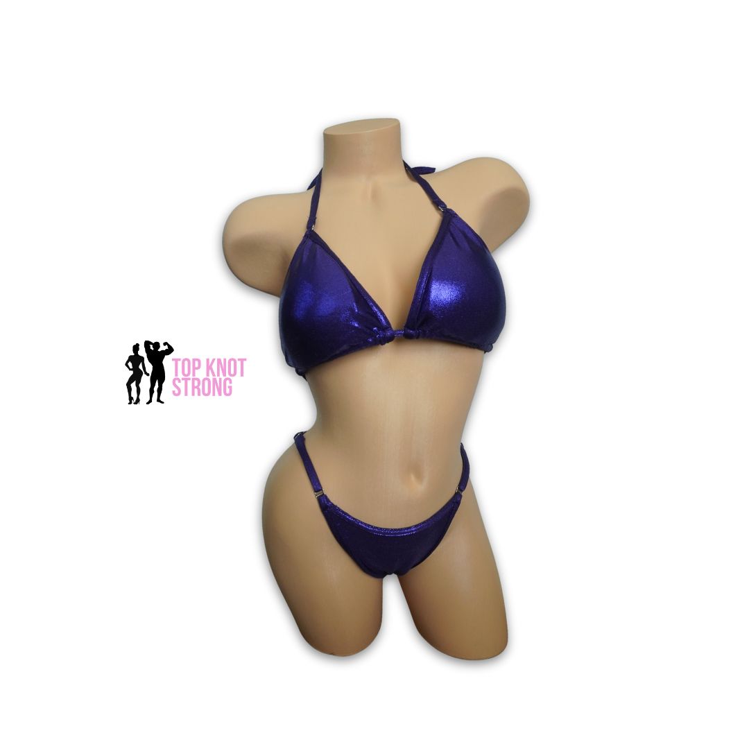 Eggplant Purple Fit Model Bikini Competition Suit