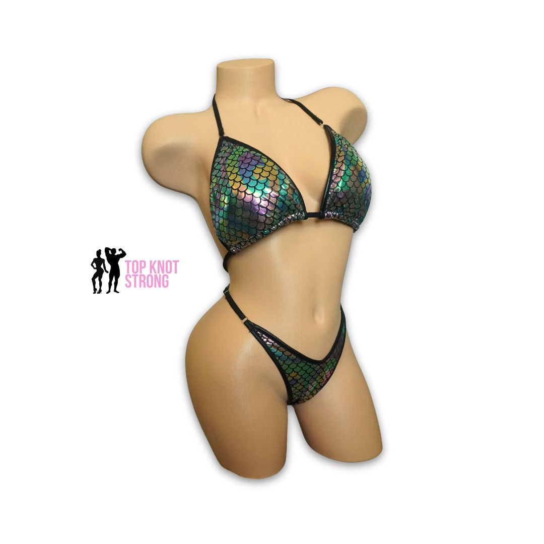 RTS: Mermaid Print Figure Physique Posing Practice Suit